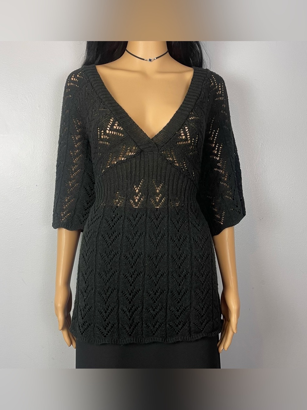 Y2K Knit Babydoll Top